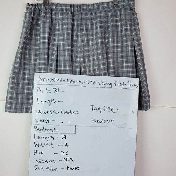 Marcia Womens Gray Plaid Pleated Tennis‎ Skirt Sporty Athletic Golf Size XL - Picture 6 of 6
